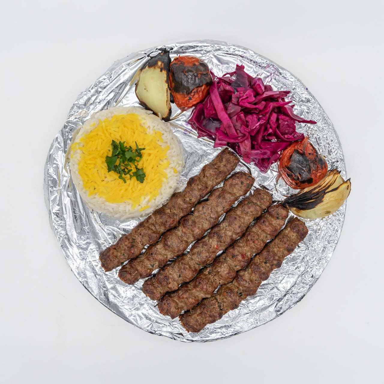 Half meat grill